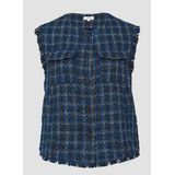 s.Oliver - Bouclévest - Casual - Met Decoratieve Franjes