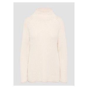 s.Oliver - Gebreide Trui - Tweekleurig - Opstaande Kraag - Raglanmouwen