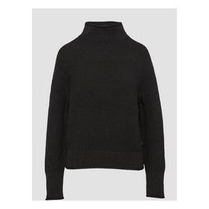 Gebreide Trui - Katoenmix - Losse Pasvorm - Opstaande Kraag - Warm