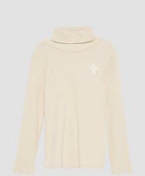 T-shirt - Smal - Longsleeve - Turtleneck - Borduursel