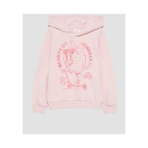 s.Oliver - Sweatshirt - Pink - Capuchon - Glitterend, Voelt zacht aan