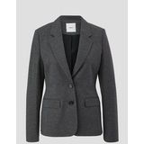s.Oliver BLACK LABEL - Blazer - Effen - Materiaalmix met Viscose - Knoopsluiting