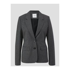 s.Oliver BLACK LABEL - Blazer - Effen - Materiaalmix met Viscose - Knoopsluiting