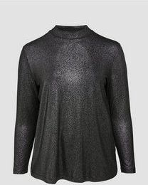 s.Oliver - Longsleeve T-Shirt - Glittereffect - Normale Pasvorm