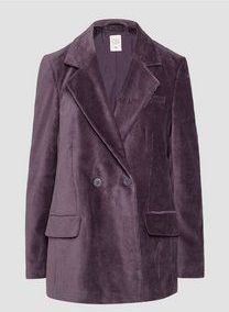 QS - Blazers - Aubergine - Corduroy - Lange Mouw