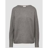 s.Oliver - Gebreide Trui - Relaxte Pasvorm - Vleermuismouwen - Ronde Halslijn
