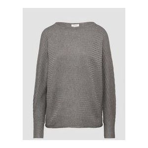 s.Oliver - Gebreide Trui - Relaxte Pasvorm - Vleermuismouwen - Ronde Halslijn