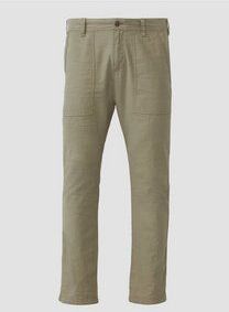 Broek - Korte Broek - Linnenblend - Ontspannen Pasvorm - Met Riemlussen en Zakken