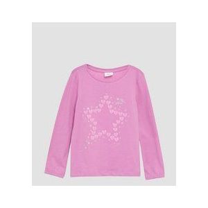 T-shirt - Glitterprint - Lange Mouwen - Junioren