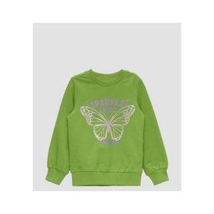 Sweater - Motiefprint - Ronde Hals - Sweatstof - Glitterend