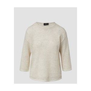 s.Oliver - Strickpullover - Semi-transparante Trui - Ajour-details - Bloemenpatroon