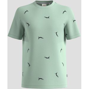 T-shirt van katoen met print all-over