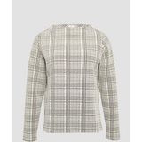 Sweatshirt - Zacht Jacquard - Losse Pasvorm - Elegante Col