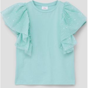 Katoenen shirt met volants