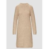 s.Oliver - Gebreide Jurk - Lichtbruin - Met Raglanmouwen