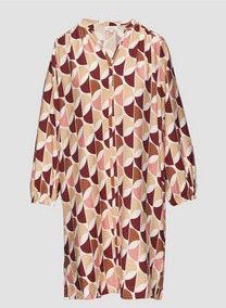 s.Oliver Jurk  beige / framboos / bordeaux / wit