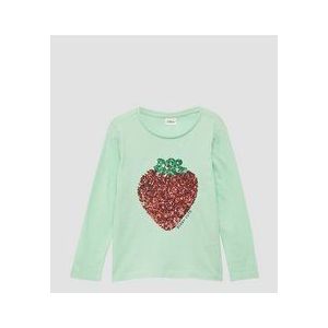 T-shirt - Pailletjes - Loose Fit