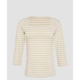 T-shirt - Slim-fit - 3/4 Mouwen - Vierkante Halslijn