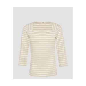 T-shirt - Slim-fit - 3/4 Mouwen - Vierkante Halslijn