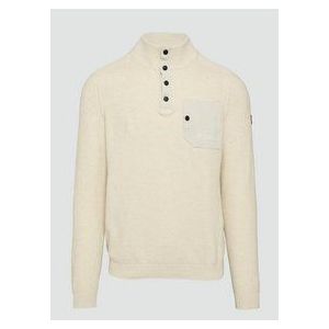 s.Oliver - Regular Fit - Gebreide Pullover - Piquékwaliteit - Puur Katoen