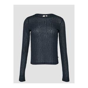 T-shirt - Licht Transparant - Lange Mouwen - Ronde Halslijn