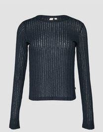 T-shirt - Licht Transparant - Lange Mouwen - Ronde Halslijn