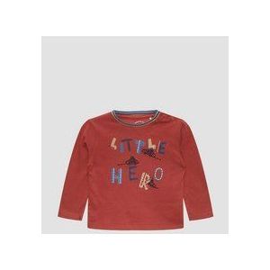 T-shirt - Longsleeve - Met Print en Borduursel