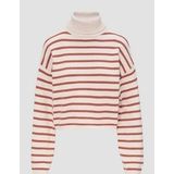 Sweater - Gebreide Trui - Casual - Cropped - Zachte Viscosemix met Strepen