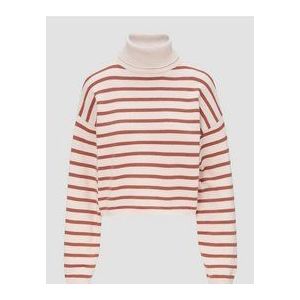 Sweater - Gebreide Trui - Casual - Cropped - Zachte Viscosemix met Strepen