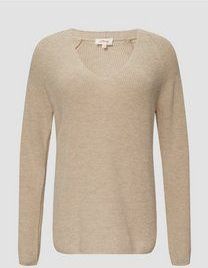 Gebreide Trui - V-hals - Katoenmix - Normale Pasvorm