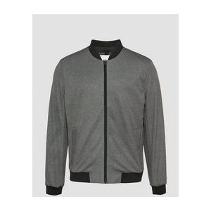 s.Oliver - BLACK LABEL - Tussenjas - Grijs Gemêleerd/Zwart - Licht Gevoerd, Slanke Pasvorm