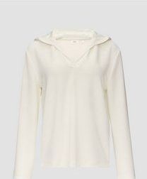 s.Oliver BLACK LABEL Hoodie - Ecru - Satijnen Details