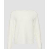 Gebreide Trui - Offwhite - Regular Fit - Lange Mouwen - Boothals