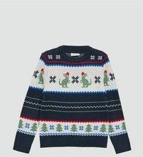 Gebreide Trui - Kerstmotief - Jacquard - Multikleur