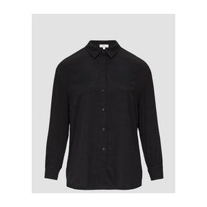 s.Oliver - Blouse - Zwart - Lange Mouw - Normale Pasvorm