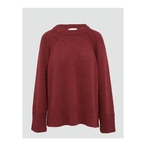 s.Oliver - Trui - Karmijnrood - Knitwear - Lange Mouw