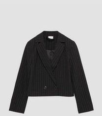 s.Oliver - Blazer - Zwart - Knoopsluiting - Glitterend, Fijne stof, Losse pasvorm, Lange mouw