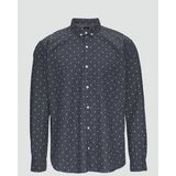 Overhemd - Gestippeld - Katoen - Lange Mouw - Regular Fit