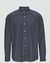 Overhemd - Gestippeld - Katoen - Lange Mouw - Regular Fit