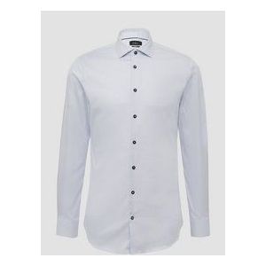 s.Oliver BLACK LABEL - Lichtblauw - Zakelijk Overhemd - Lange Mouwen - Regular Fit