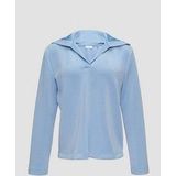 s.Oliver - BLACK LABEL - Shirt - Lichtblauw - Lange Mouw - Losse Pasvorm