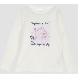 Katoenen longsleeve in een loose fit met rubberen fotoprint