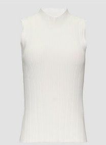 Mouwloze gebreide trui