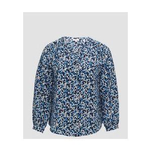 s.Oliver - Blouse - Viscose - V-hals - Geraffineerde Ruches
