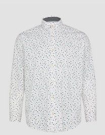 Shirt - Slim-fit - Overhemd - Popeline - All-over Print