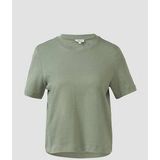 T-shirt - Olijfgroen - Interlockjersey - Katoen - Normale Pasvorm