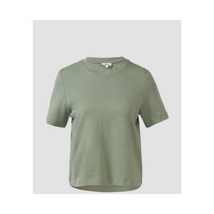 T-shirt - Olijfgroen - Interlockjersey - Katoen - Normale Pasvorm