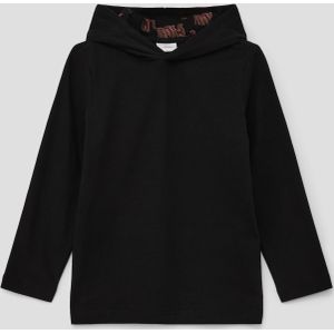 S.Oliver Hoodie met Printopdruk Zwart