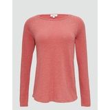 Top - Lange Mouwen - Vlamgarentextuur - Ronde Halslijn - Casual