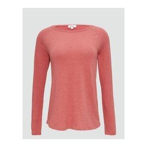 Top - Lange Mouwen - Vlamgarentextuur - Ronde Halslijn - Casual